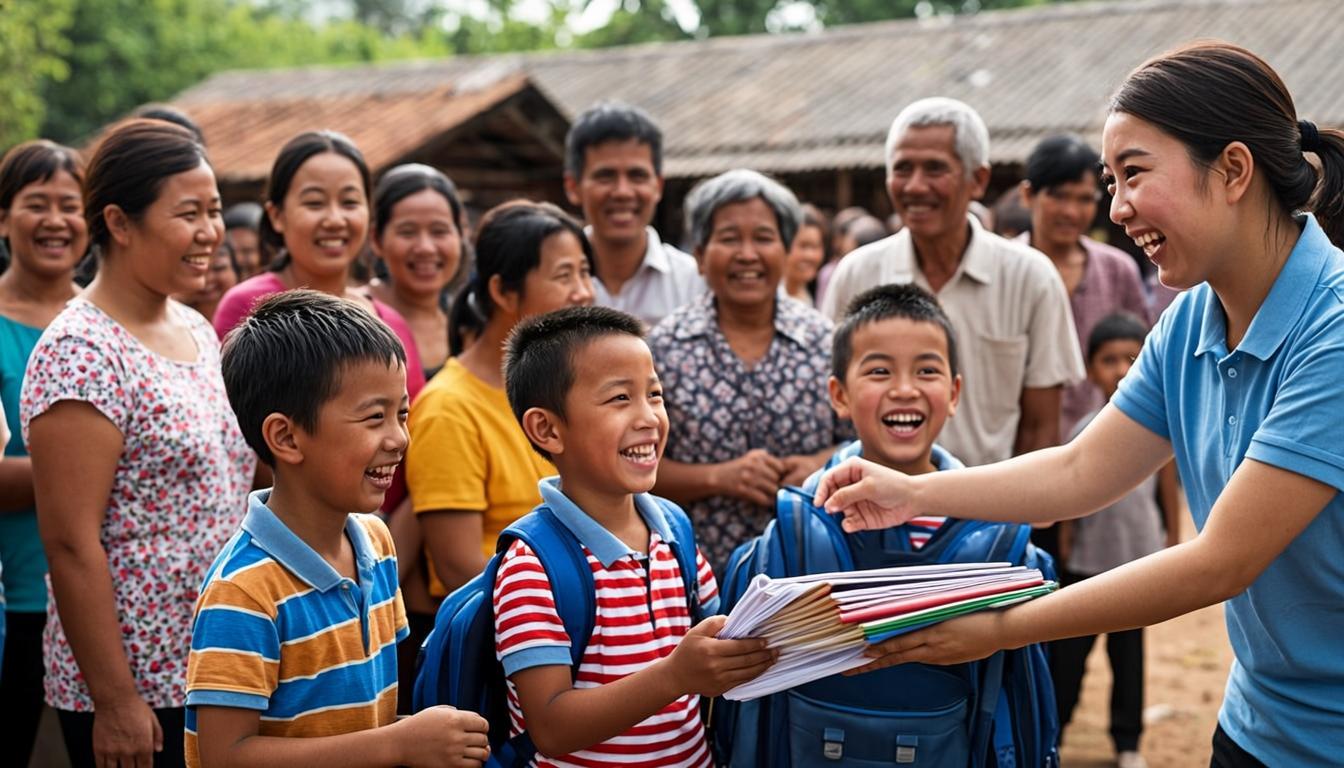 School supplies distribution